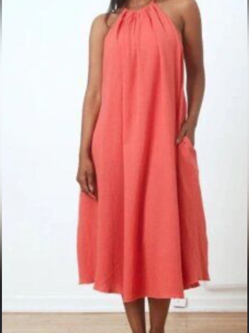 Worn SheBird Sofia Gauze
Halter Dress. Size 5